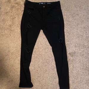 black high waisted jeans